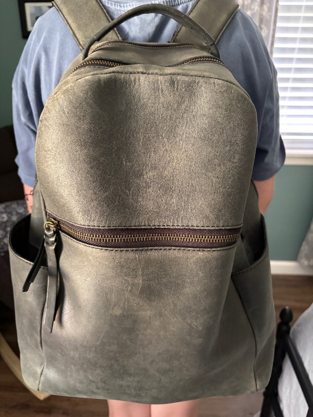 ABLE Alem leather backpack